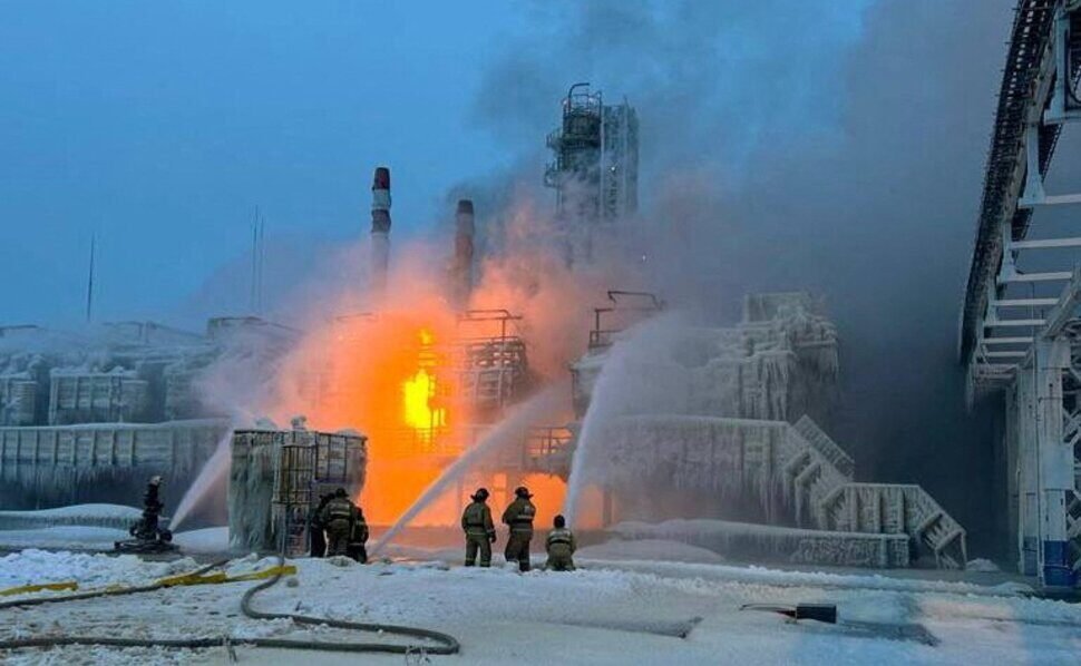 Fire Erupts at Novatek LNG Terminal in Russia's Ust-Luga Port