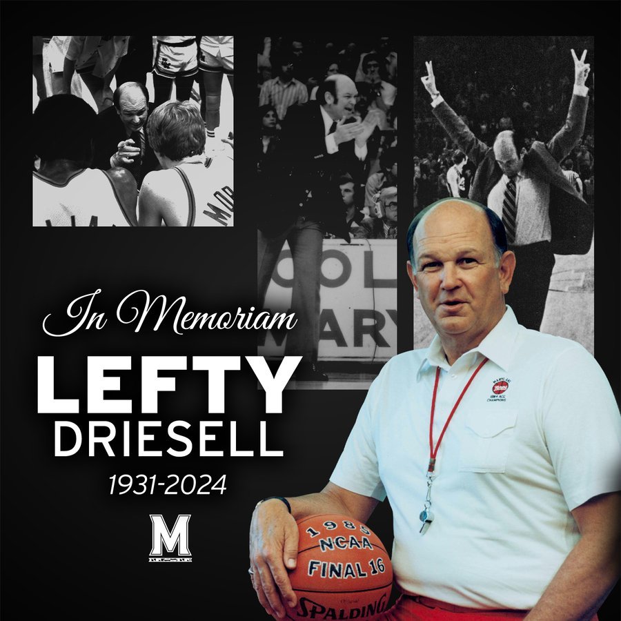 Hall of Fame hoops coach Charles 'Lefty' Driesell dies at 92