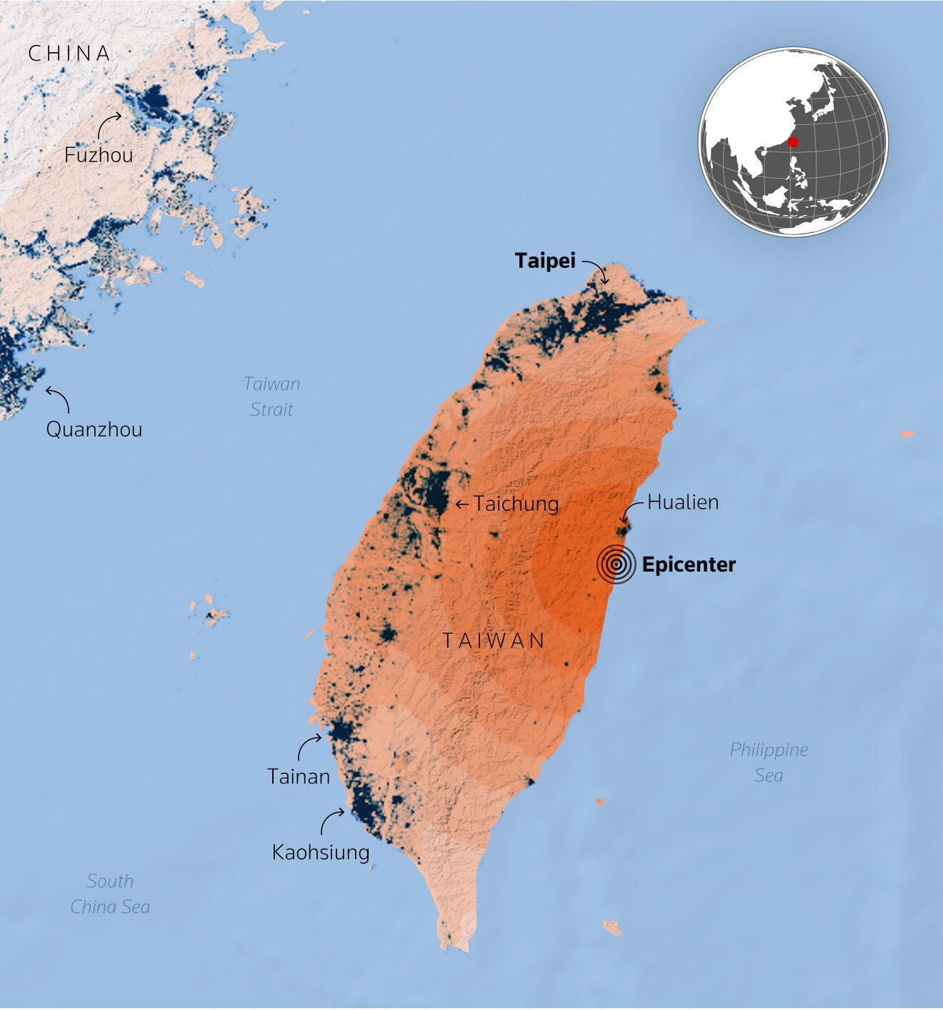 what is the current situation in taiwan after the earthquake
