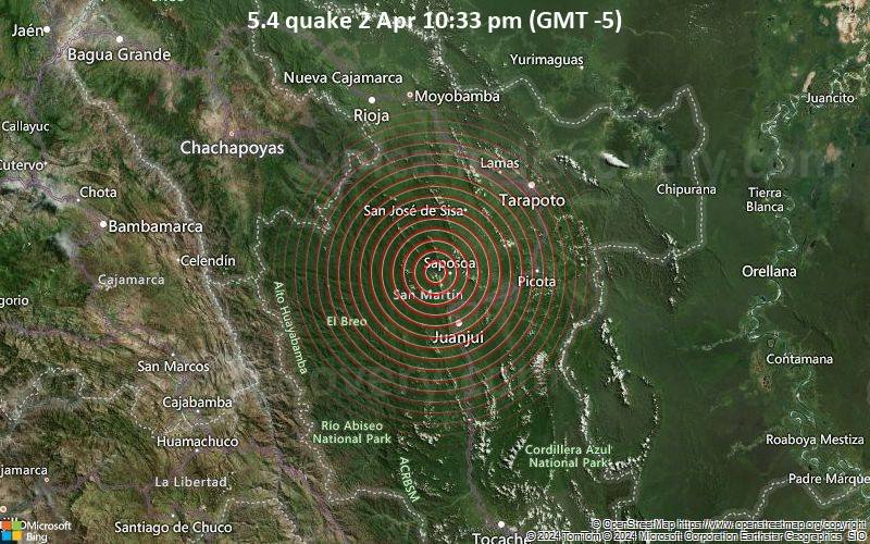 What is the Current Situation in Huanuco after the earthquake